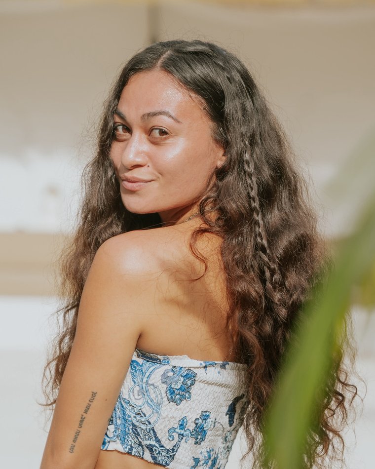 Portrait of Samantha, founder of Sweet Skin by Sam